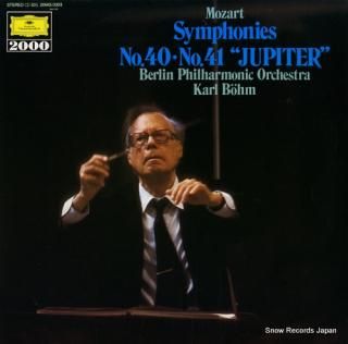 BOHM, KARL mozart; symphonies no.40 no.41 