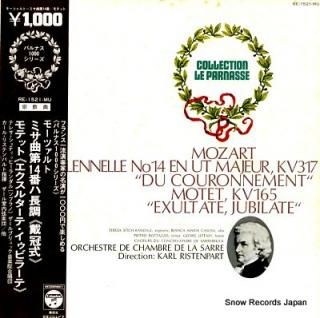 RISTENPART, KARL mozart; messe solennelle no.14 