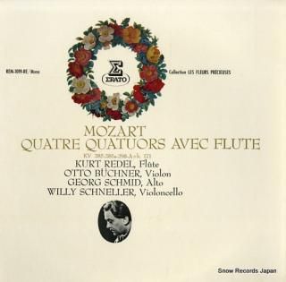 REDEL, KURT mozart; quatre quatuors avec flute REM-1019-RE