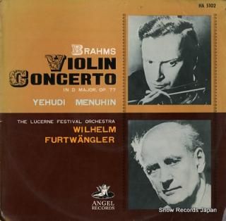 FURTWANGLER, WILHELM brahm; violin concerto HA5102