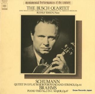 SERKIN, RUDOLF schumann; quintet in e-flat major for piano and strings SOCU16