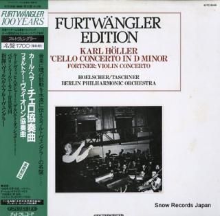 FURTWANGLER, WILHELM holler; cello concerto in d minor K17C9548