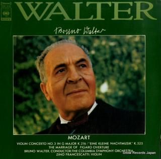 WALTER, BRUNO mozart; violin concerto no.3 SONC10104