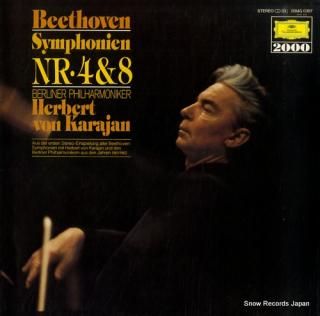 KARAJAN, HERBERT VON beethoven; symphony no.4 & 8 20MG0387