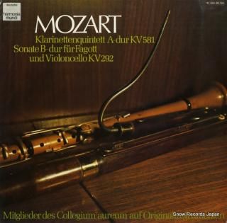 COLLEGIUM AUREUM mozart; klarinettenquintett a-dur kv581 1C065-99764
