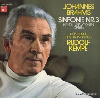 KEMPE, RUDOLF brahms; sinfonie nr.3 KUX-3003-B