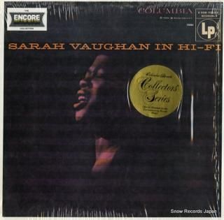 VAUGHAN, SARAH sarah vaughan in hi-fi P13084
