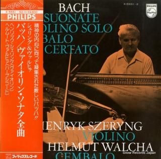 SZERYNG, HENRYK / HELMUT WALCHA bach; 6 suonate a violino solo e cembalo certato X-5551-2