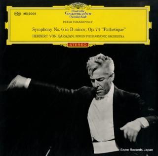 KARAJAN, HERBERT VON tchaikovsky; symphony no.6 