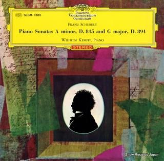 KEMPFF, WILHELM schubert; piano sonatas a minor & g major SLGM-1385