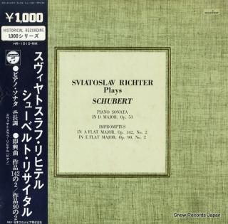 RICHTER, SVIATOSLAV schubert; piano sonata in d major, op.53 HR-1010-RM