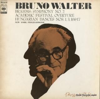 WALTER, BRUNO brahms; symphony no.2 SOCF118