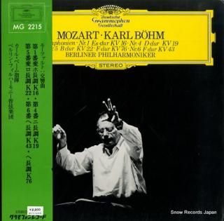 BOHM, KARL mozart; symphonien nr.1nr.4nr.5nr.6 MG2215