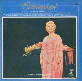 SCHWARZKOPF, ELISABETH schwarzkopf/lieder recital AA-93025B