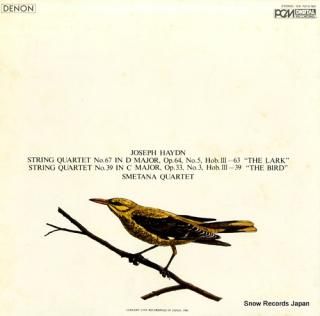 SMETANA QUARTET haydn; string quartet no.67 