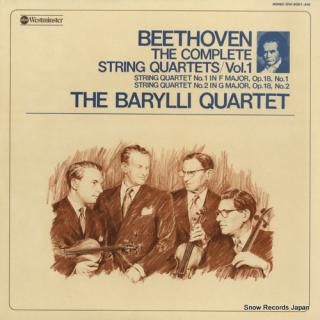 BARYLLI QUARTET, THE beethoven; the complete string quartets vol.1 OW-8001-AW