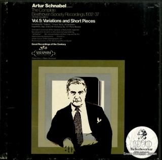 SCHNABEL, ARTUR the complete beethoven society recordings, 1932-37 vol.5: variations and short piece