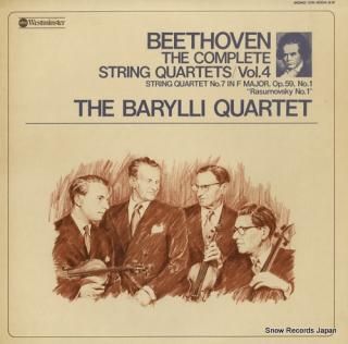 BARYLLI QUARTET, THE beethoven; the complete string quartets vol.4 OW-8004-AW