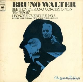 WALTER, BRUNO beethoven; piano concerto no.5 