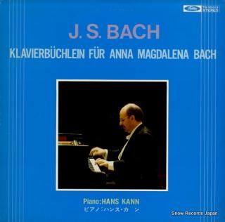KANN, HANS j.s.bach; klavierbuchlein fur anna magdalena bach TS-50012