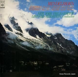 BERNSTEIN, LEONARD mendelssohn; symphony no.3 in a minor, op.56 
