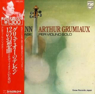 GRUMIAUX, ARTHUR telemann; 12 fantasie per violino solo 13PC-253