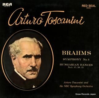 TOSCANINI, ARTURO brahms; symphony no.4 in e minor, op.98 VRA-2016