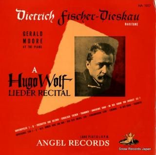 FISCHER-DIESKAU, DIETRICH a hugo wolf lieder recital HA1017