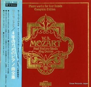 BADURA-SKODA, PAUL, AND JORG DEMUS mozart; piano works for four hands (complete edition) PA-1005-8