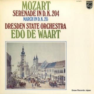 WAART, EDO DE mozart; serenade in d, k.204 X-7573