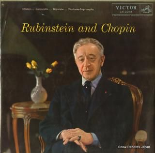 RUBINSTEIN, ARTUR rubinstein and chopin LS-2213