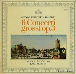 RICHTER, KARL handel; 6 concerti grossi op.3 2533116