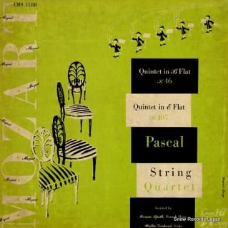 PASCAL STRING QUARTET, THE mozart; quintet in e flat, in b flat CHS1188