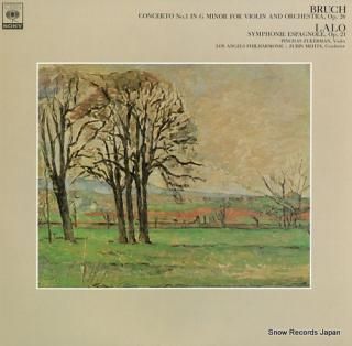 ZUKERMAN, PINCHAS bruch; concerto no.1 in g minor for violin and orchestra, op.26 FCCA542