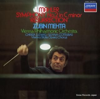 MEHTA, ZUBIN mahler; symphony no.2 in c minor 
