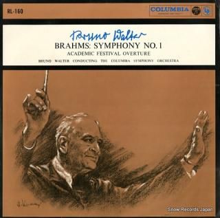 WALTER, BRUNO brahms; symphony no.1 RL-160