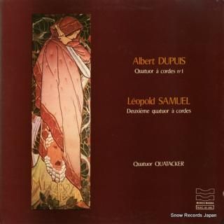 QUATUOR QUATACKER dupuis; premier quatuor a cordes en re mineur MAG60006