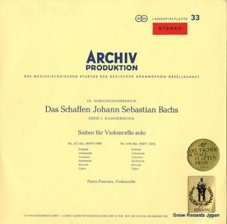 FOURNIER, PIERRE bach; suiten fur violoncello solo 198187/1198187