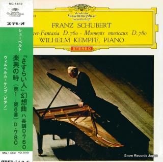 KEMPFF, WILHELM schubert; wanderer-fantasia d.760 MG-1459