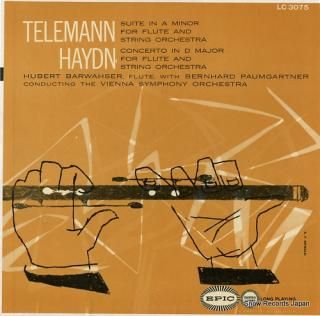 BARWAHSER, HUBERT telemann; suite in a minor for flute and string orchestra LC3075