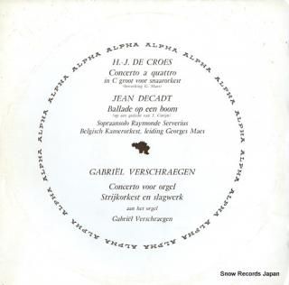 MAES, GEORGES henri jacques de croes; concerto a quattro voor snaarorkest DB91
