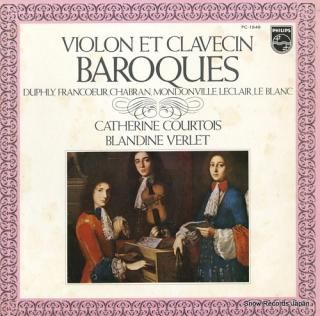COURTOIS, CATHERINE / BLANDINE VERLET violon et clavecin baroques PC-1848