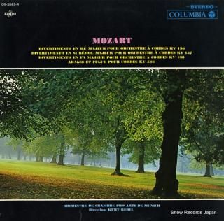 REDEL, KURT mozart; divertimento en re majeur pour orchestre a cordes kv136 OS-2063-R