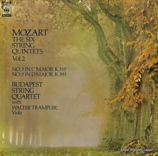 BUDAPEST STRING QUARTET mozart; the six string quartets vol.2 / no.3 and no.5 SOCM105