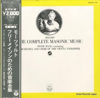 MAAG, PETER mozart; the complete masonic music HRS-1522-3-VX