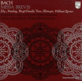 WINSCHERMANN, HELMUT bach; missa brevis in g minor & in g major SFX-8549