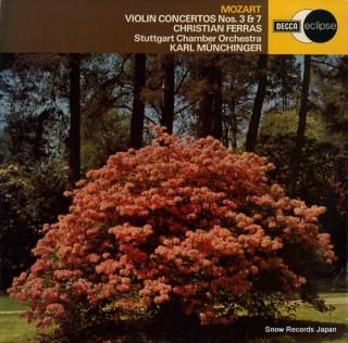 FERRAS, CHRISTIAN mozart; violin concertos nos.3 & 7 ECS697