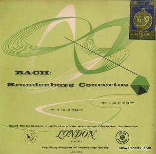 MUNCHINGER, KARL bach; brandenburg concertos LLA10055