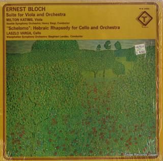 KATIMS, MILTON bloch; suite for viola and orchestra TV-S34622