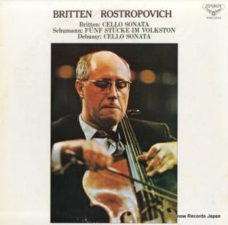 ROSTROPOVICH, MSTISLAV britten; cello sonata in c major op.65 K18C-8243